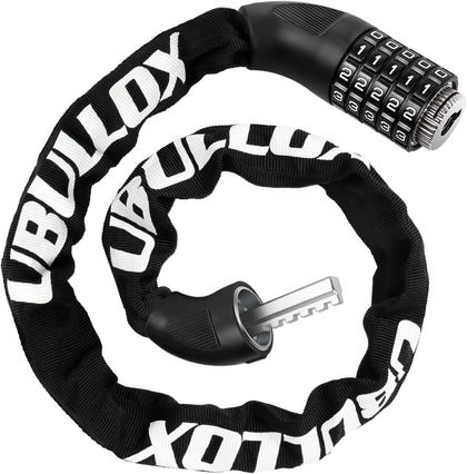 Bike Chain Lock 3FT 5-Digit Combination Bike Locks Anti-Theft Bicycle Lock 6mm Thick Resettable Steel Chain for