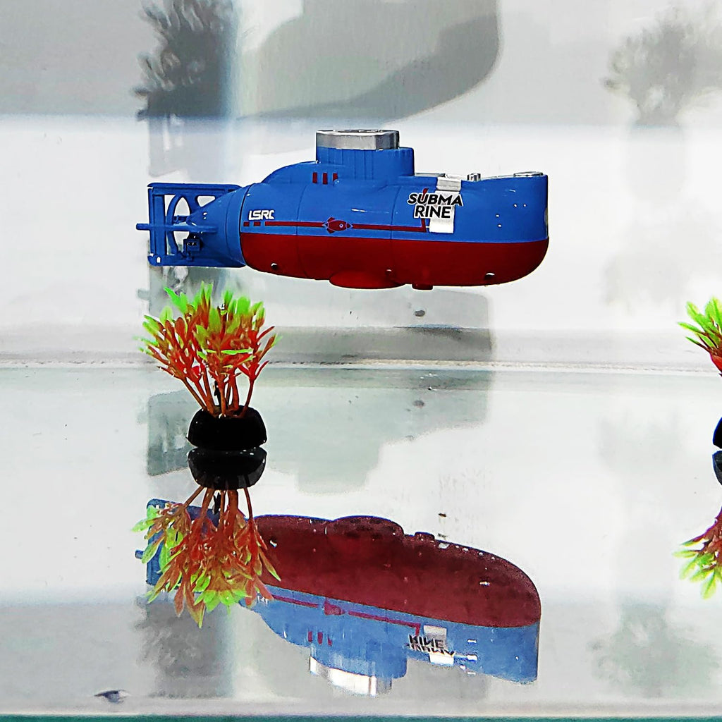 Mini RC Submarine Toy Radio Remote Control Tourism Boat Diving Waterproof for Indoor Fish Tank Bathtub Water Kids