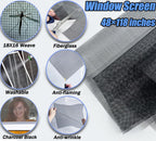 Window Screen Replacement, 6in1 Window Screen Door Repair Kit