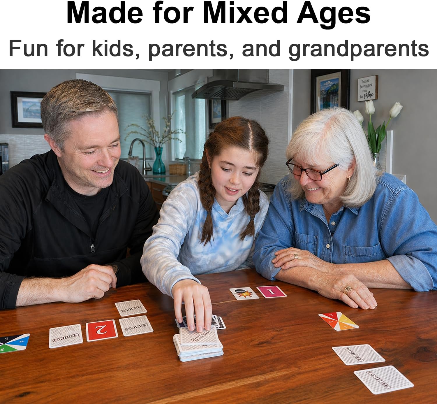 Family Card Game – Fast, Easy to Learn Card Game for Kids, Adults & Grandparents | Ages 7+, 2–5 Players | Family Game