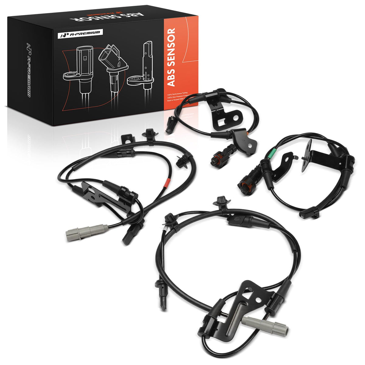 A-Premium Set of 4 Front & Rear ABS Sensor Compatible with Hyundai