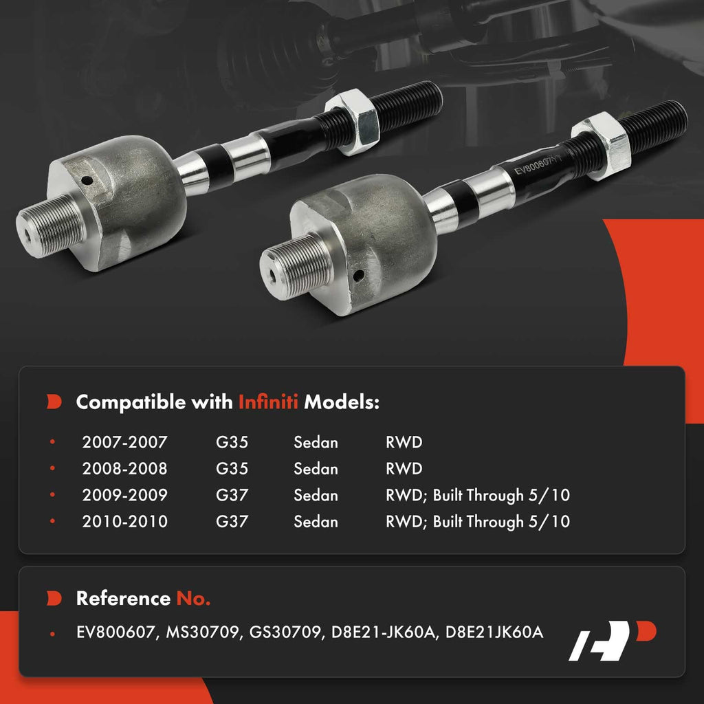 A-Premium Front Inner Tie Rod End, Compatible with Infiniti