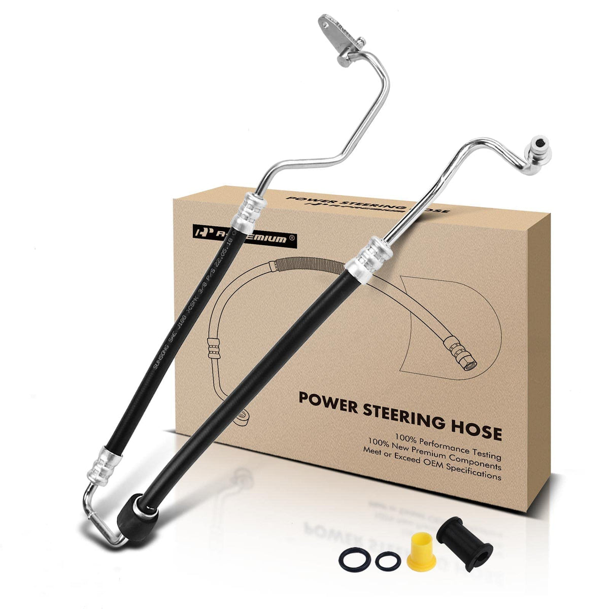 A-Premium Power Steering Pressure Hose Assembly Compatible with Ford