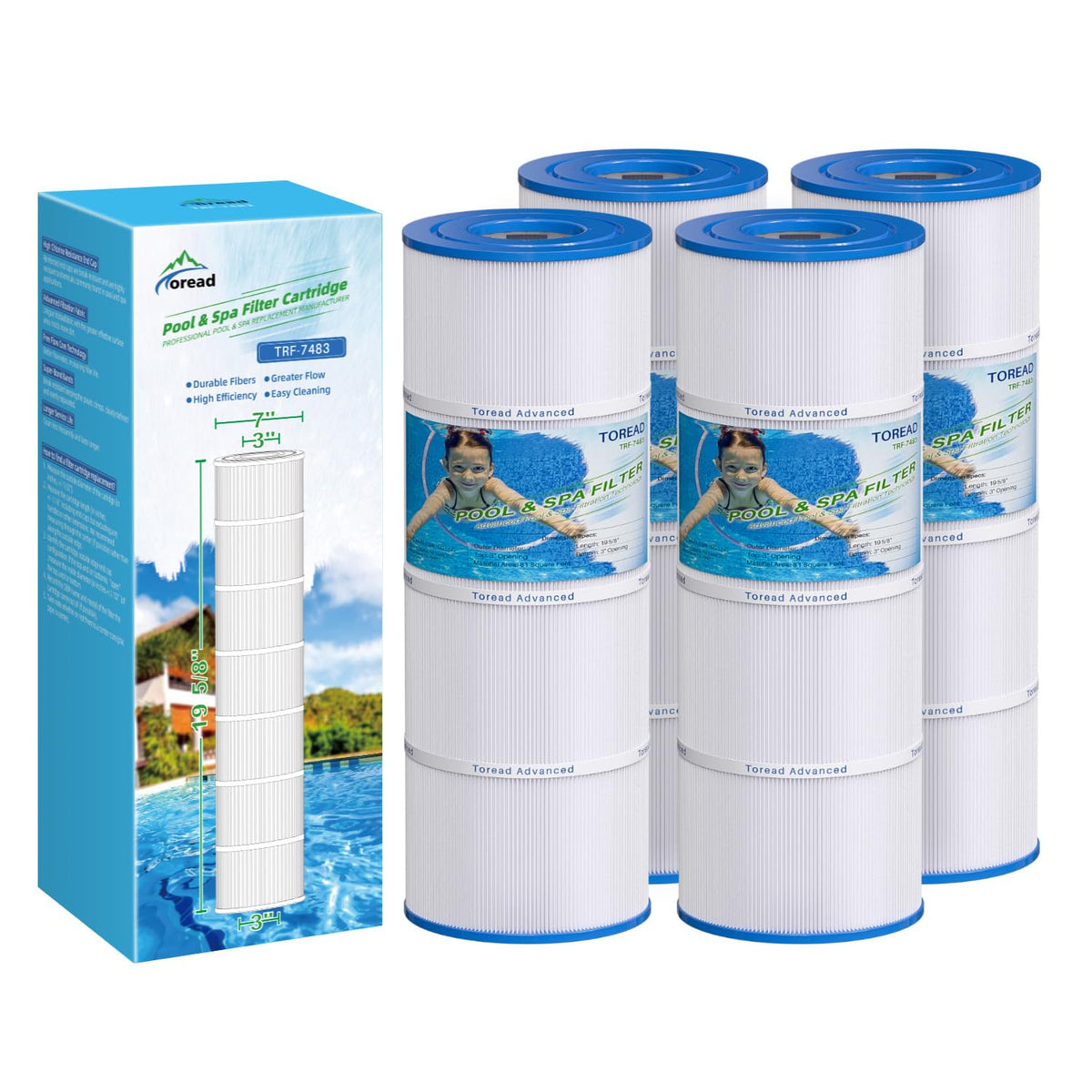 PA81 Pool Filter Replacement for Hayward SwimClear C3020, C3025, C3030