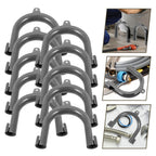 10pcs U Shaped PP Drain Guide Clips for Washer Hose Holding