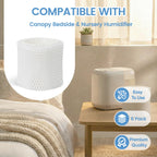 Humidifier Filter Replacement Compatible with Canopy Bedside and Nursery Humidifier, Made with Wood Pulp, Paper