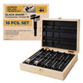 Forstner Bit Set Woodworking Black Shark Forged, 1/4" to 2-1/8", 16-Pcs Box | Forstner Bit Set for Woodworking