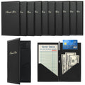 Restaurant Check Presenters, 10 Pack 9" x 5" Guest Check Card Holder