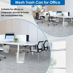 Office Mesh Trash Cans (10-Pack 4 Gal),Open Metal Wire Wastebaskets, Mesh Office Garbage Can,Waste Basket Trash Can