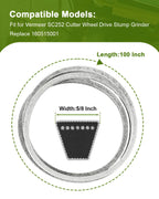 Drive V-Belt Fit for Vermeer SC252 Cutter Wheel Drive Stump Grinder