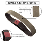 3/4 x 12 Inch Sanding Belts 2500 Grit for Work Sharp Sharpener, 12 Pack