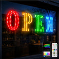32"x10" RGB Led Open Sign for Business with Smart App & Remote Control