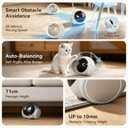 Pet Camera 1080P, Movable Robot Security Camera for Dog Cat