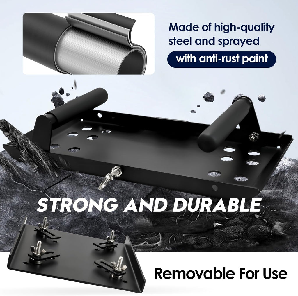 Bottle Jack Base Plate, Universal Bottle Jack Stabilizer | Stabilizing Jack Landing Pad, Adjustable Size, Enlarged