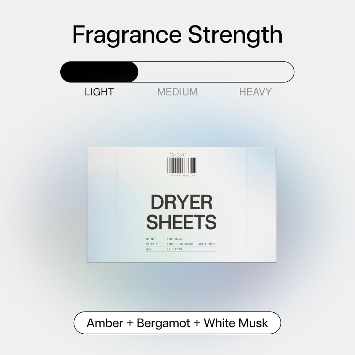Dryer Sheets in Xtra Milk, Fabric Softener, 40ct