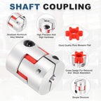 MECCANIXITY 7mm-9mm Aluminium Plum Flexible Shaft Coupling w Hex Wrench