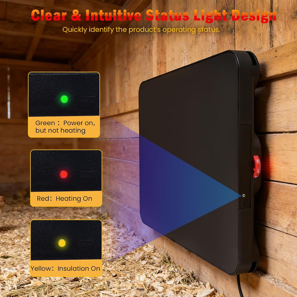 Chick Coop Heater, 150W Adjustable Chicken Brooder Plate for 25 Chicks