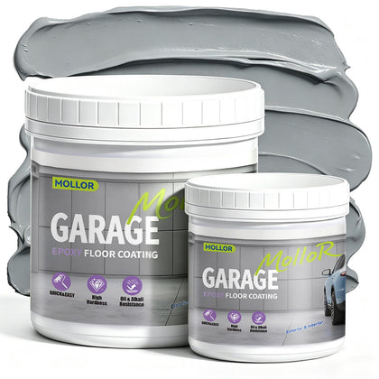 Epoxy Floor Paint, Garage Floor Epoxy Kit for Concrete, 1 Car, Gray