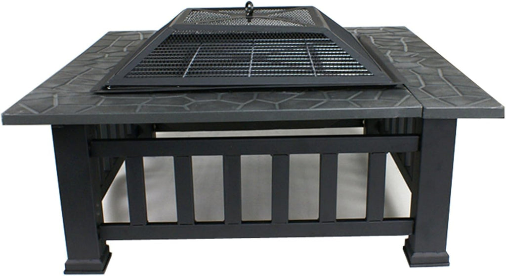 Outdoor Heavy Steel Fire Pit Wood Burning Fireplace Patio Backyard Heater Steel Firepit Bowl