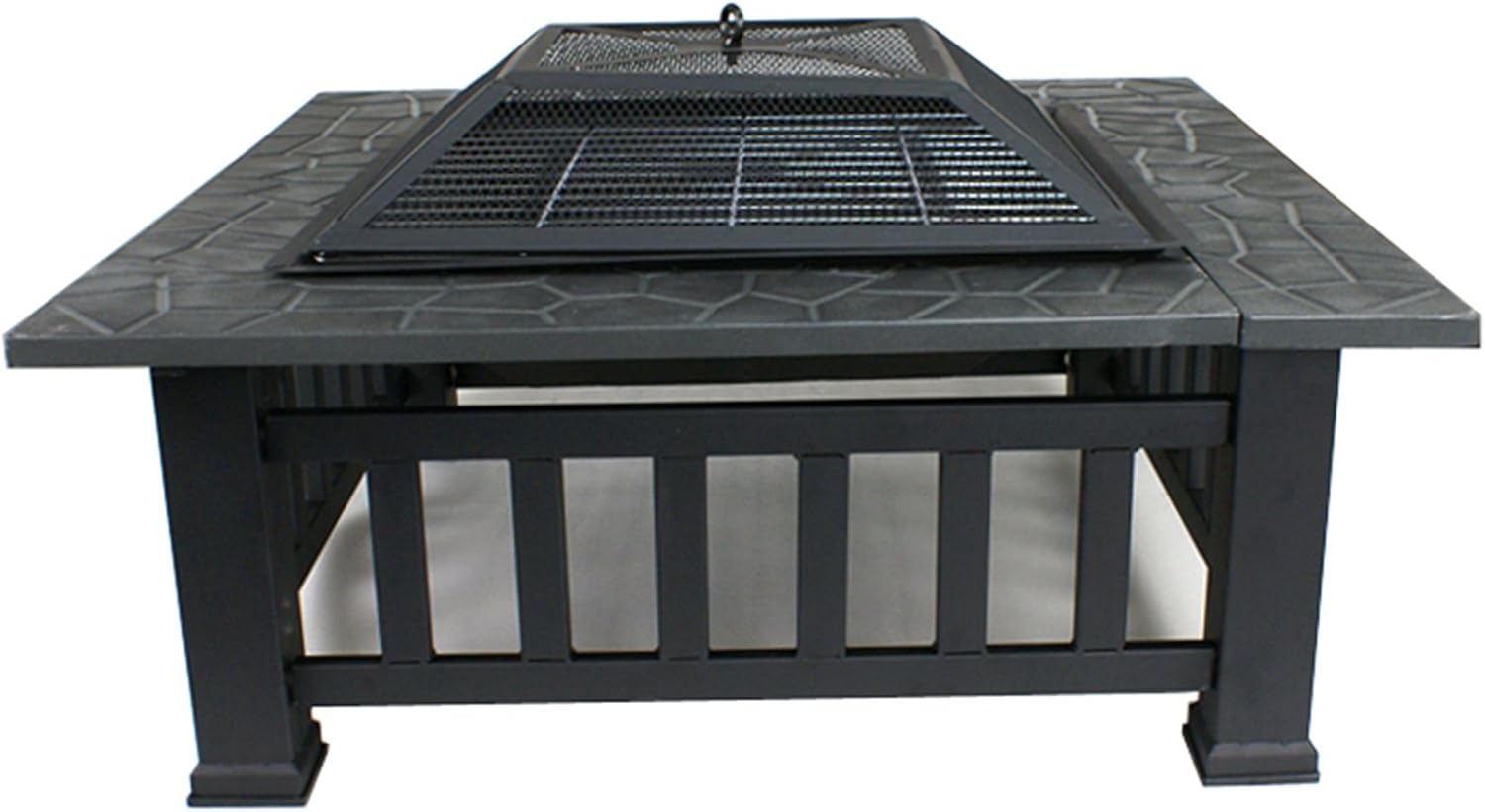 Outdoor Heavy Steel Fire Pit Wood Burning Fireplace Patio Backyard Heater Steel Firepit Bowl