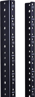 RackPath 20U Vertical Server Rack Rail Pair Kit, DIY Rack Build, 12-24 Screws x80