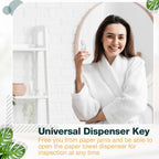 20 Pcs Paper Towel Dispenser Key, Universal Replacement, White