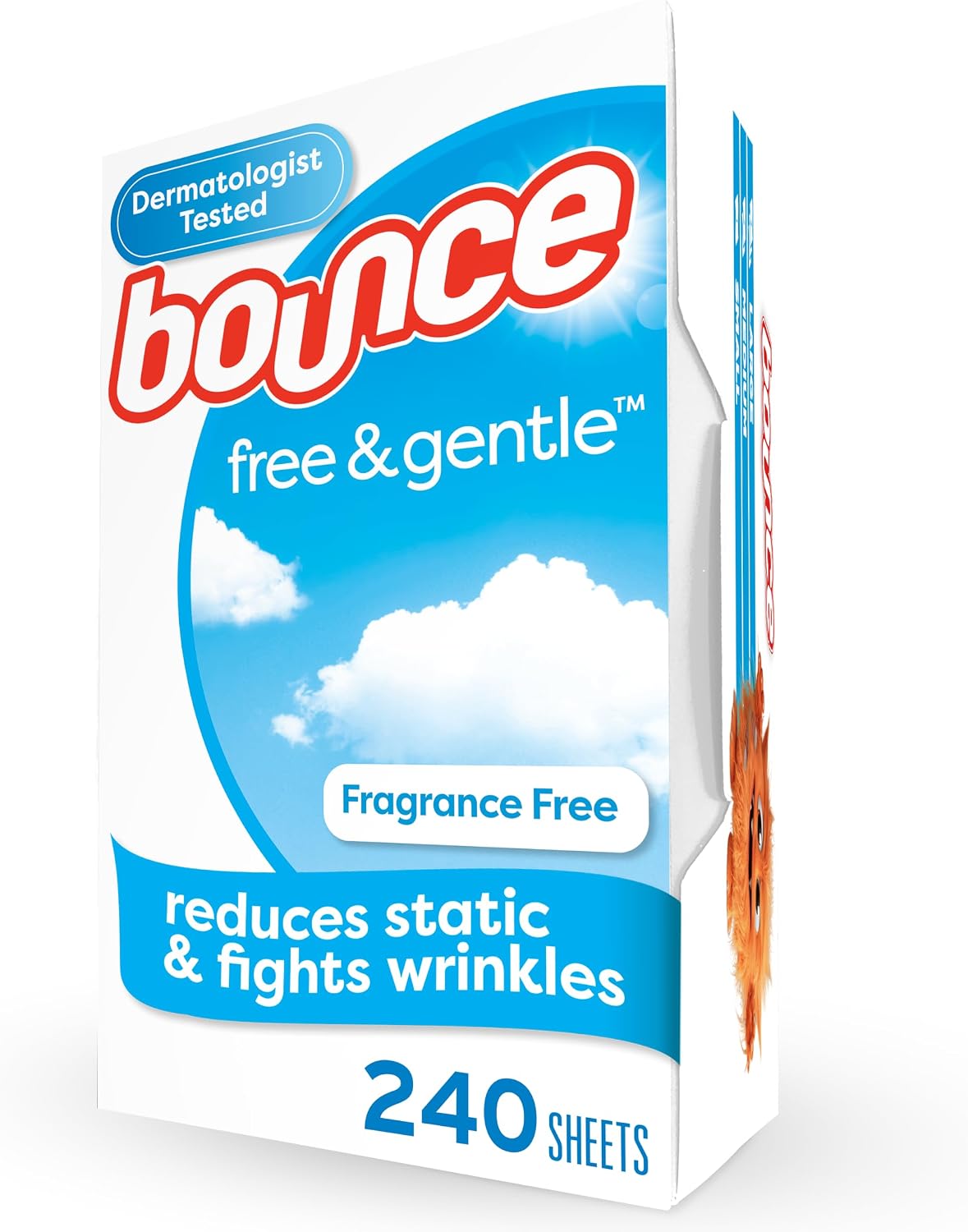 Free & Gentle Dryer Sheets, Unscented, 240 Count