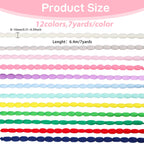 84 Yards 12 Colors Mini Pom Pom Fringe Trim