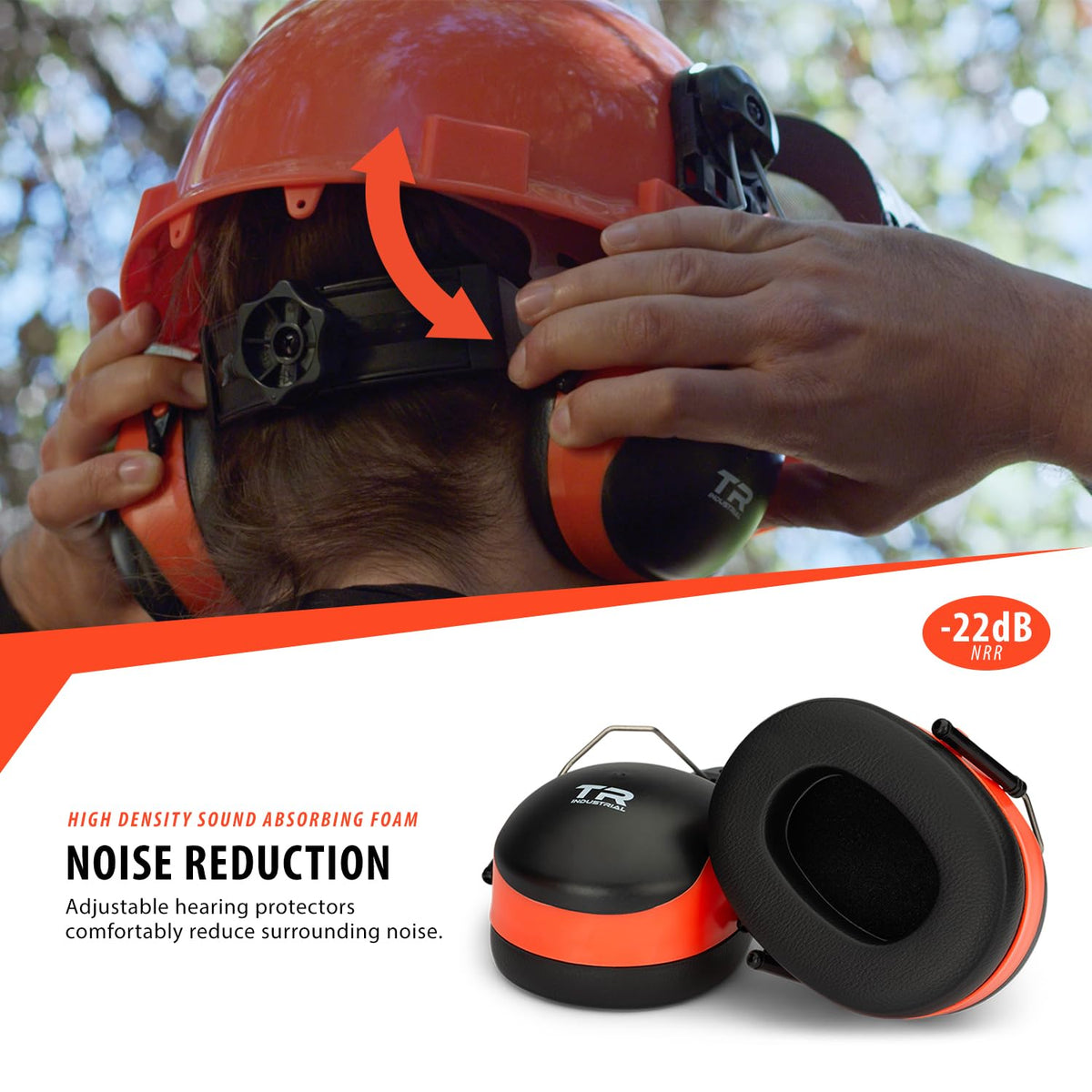 Forestry Safety Helmet and Hearing Protection System, Orange