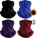 Winter Neck Warmer Gaiter: Windproof Fleece Face Mask Multi Pack | Breathable Ski Mask for Men Women Balaclava Scarf
