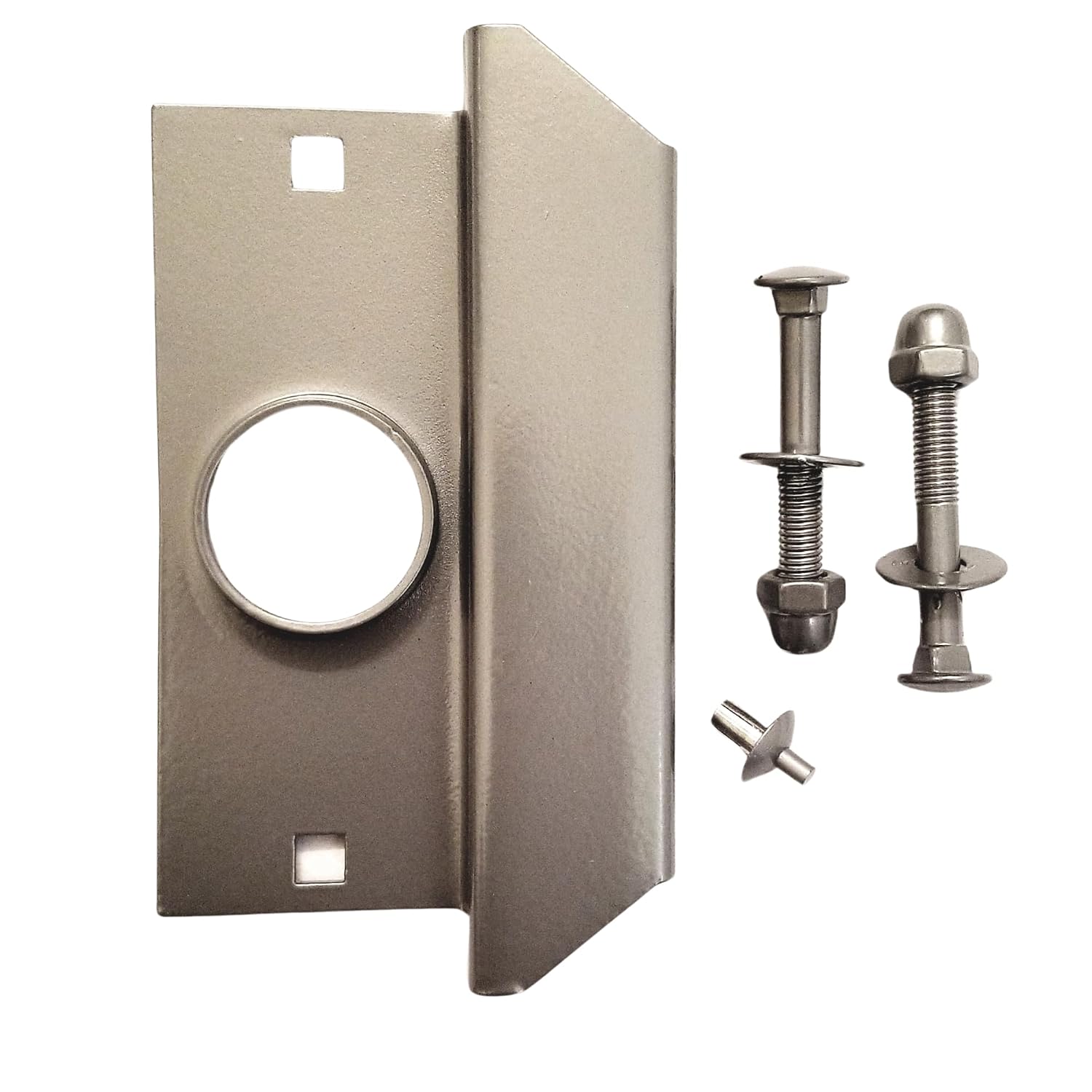 Steel Latch Guard Plate for Out-Swinging Doors | Commercial Door Security | Universal Latch Guard | TUFF STRIKE |
