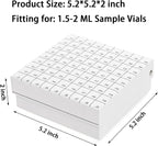 12 Pc Cardboard Lab Freezer Box with Lid, 81-Well Microtube Storage Box with Ice Resistant Coating, Test Tube Vial