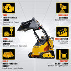 Mini Skid Steer Loader 24HP Gas Stand-On, Compact Track Loader