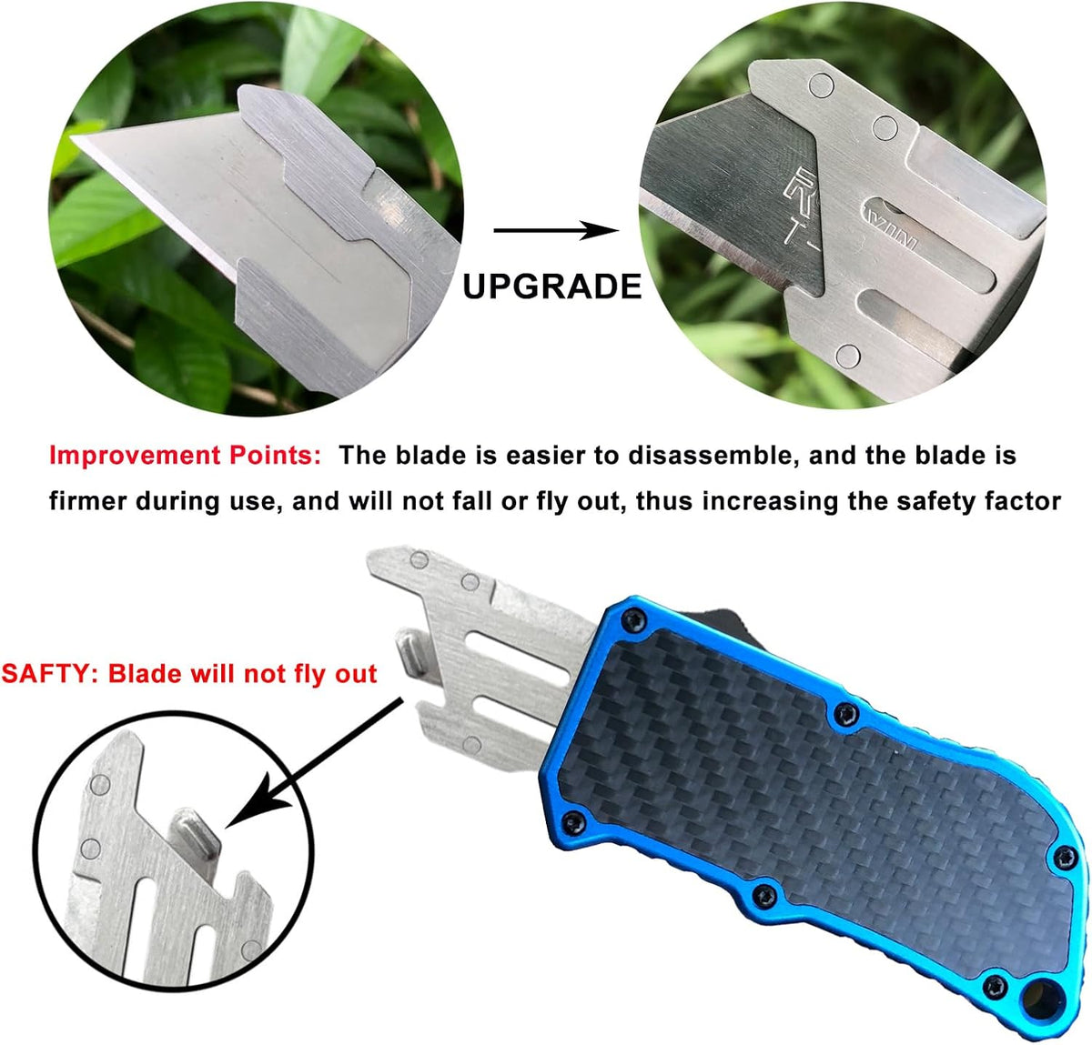 Safety Automatic Retractable Utility Knife