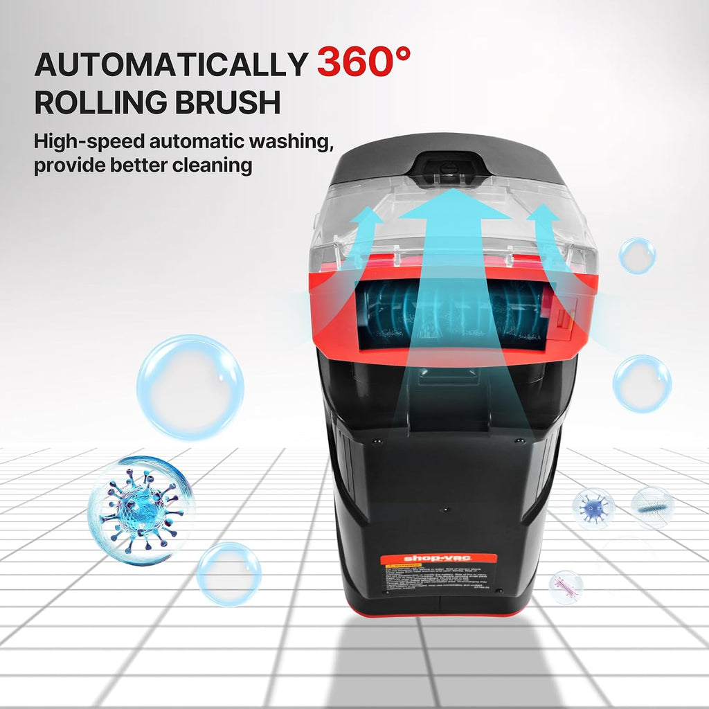3-in-1 Cordless Spot Cleaner, Handheld Upholstery Cleaner with Spray, Rolling Brush and 5.5kPa Suction, 2 Water