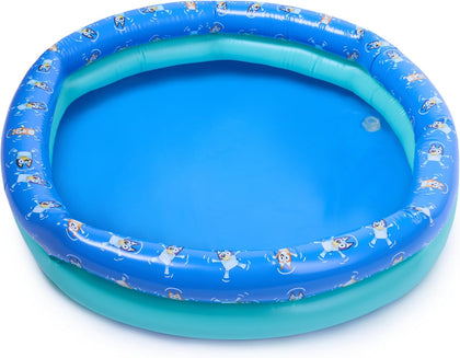 Bluey Kiddie Pool, Inflatable Above Ground Pool, Outdoor Furniture & Toys, Bluey Party Supplies for Kids Aged 3 & Up