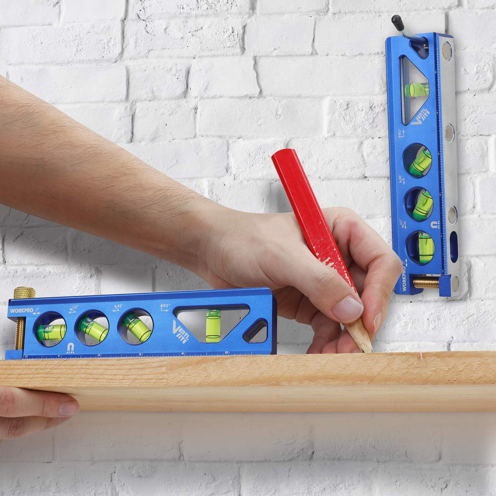 WORKPRO 6-1/2 Inch Magnetic Torpedo Level