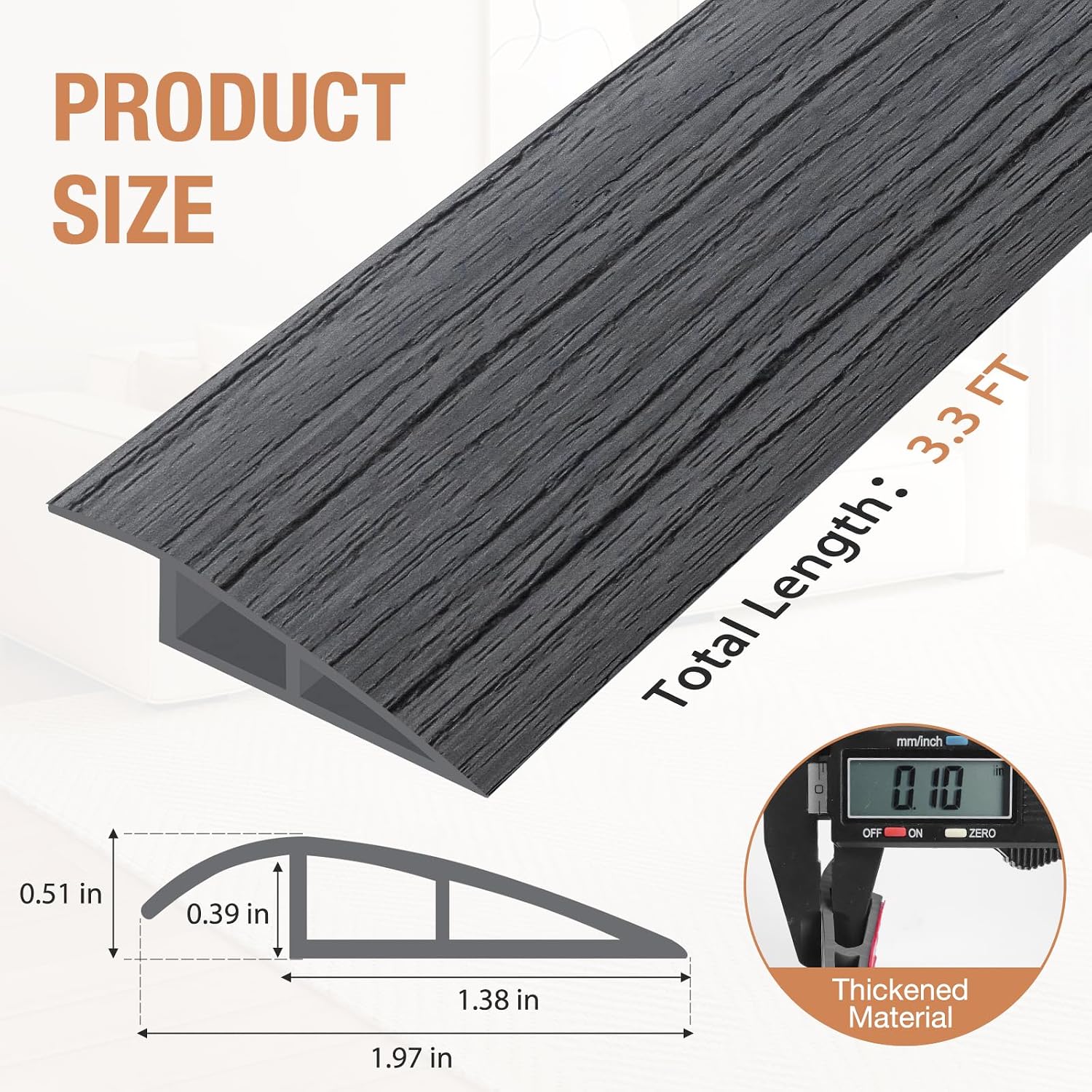 Floor Transition Strip Self Adhesive Vinyl Door Threshold Strip