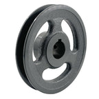 Saelno AK51-1 V Belt Pulley 1 inch Bore 4.95" OD,Mechanical Pulleys Cast Iron for A AX 3L 4L V-Belts,AK511 Pulley