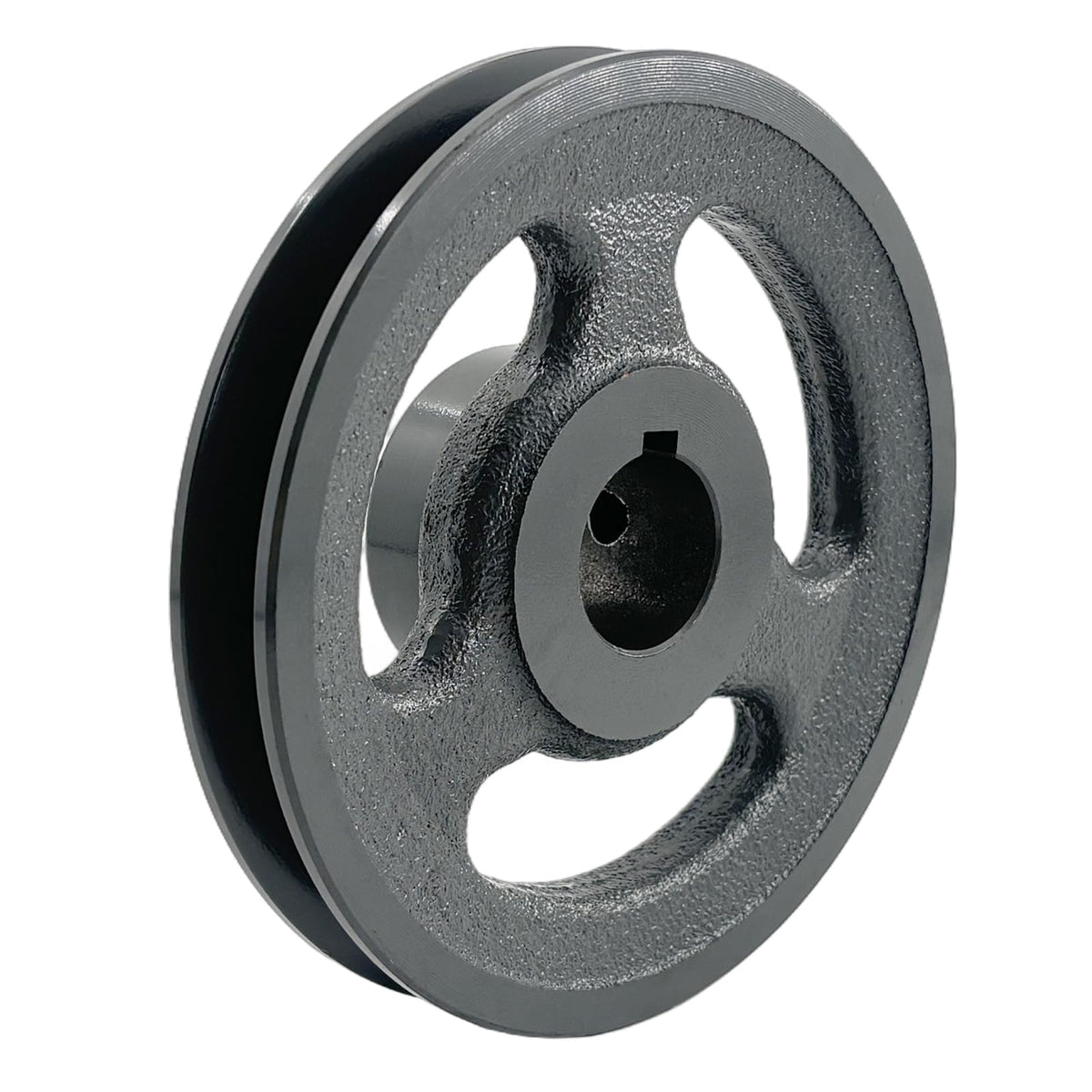 Saelno AK51-1 V Belt Pulley 1 inch Bore 4.95" OD,Mechanical Pulleys Cast Iron for A AX 3L 4L V-Belts,AK511 Pulley