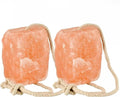 Himalayan Pink Salt Lick Blocks for Horses and Livestock, 5 lbs Each, 2-Pack with 32-Inch Hanging Ropes