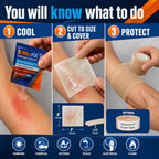 BurnFIX Burn Kit First Aid Recommended by Doctors, Comprehensive 25pcs First Aid Kit Includes Burn Gel, Burn