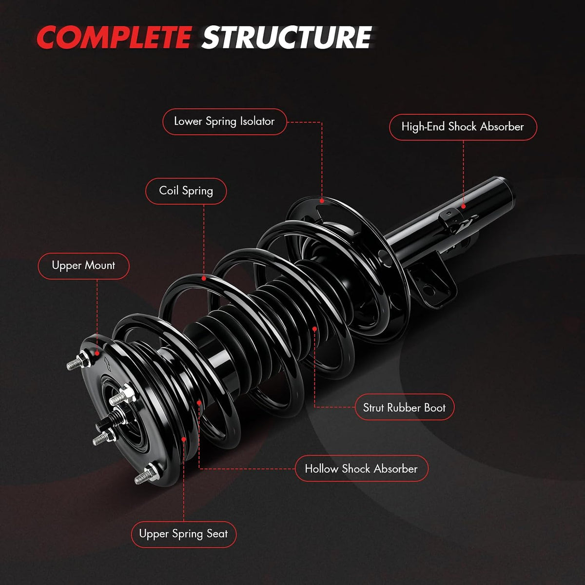 SCITOO Front Strut Spring Assembly For Honda For Civic,For Acura For EL