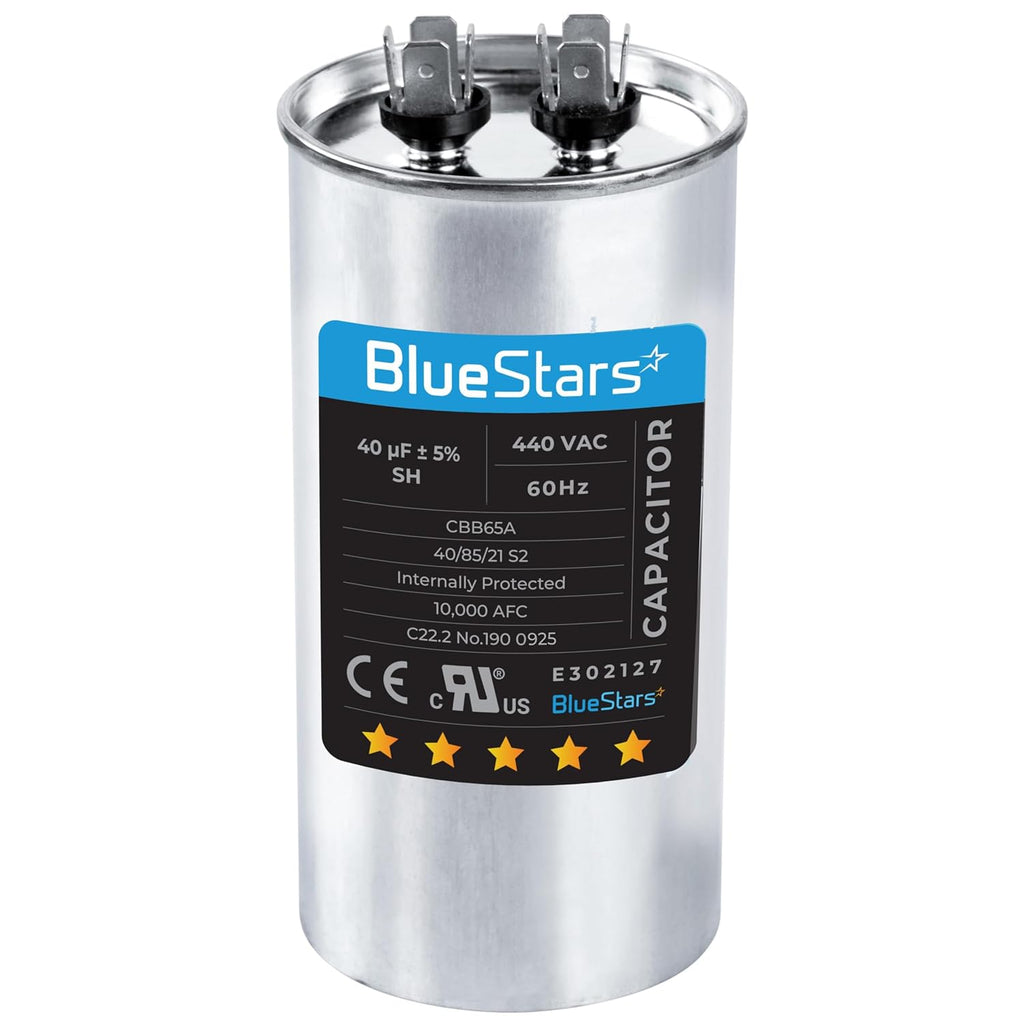[2026 Upgraded] BlueStars 40uf 370-440VAC Capacitor