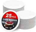25-Packs Cake Boards 10 inch Round, White Cake Board Rounds