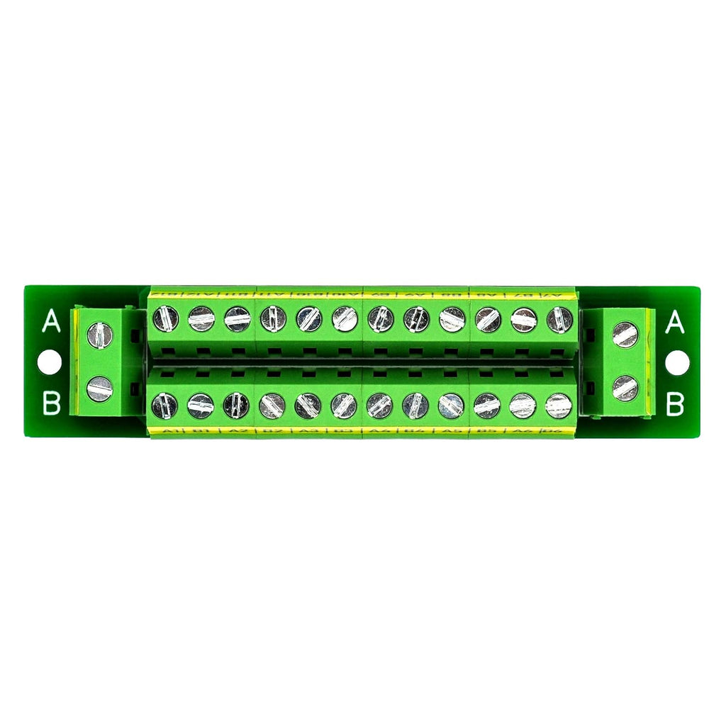OONO 16 Amp 2x12 Position Terminal Block Distribution Module for AC DC