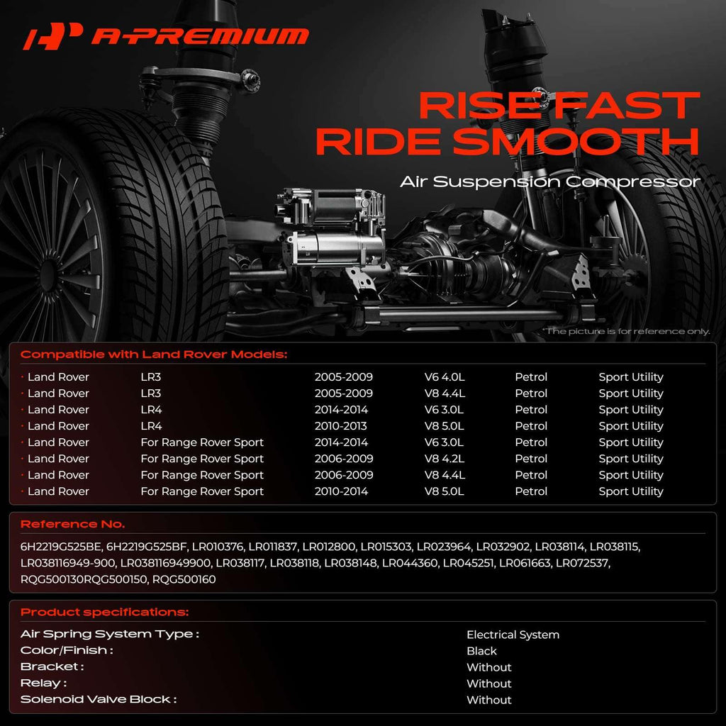 A-Premium Air Suspension Compressor Pump Compatible with Land Rover