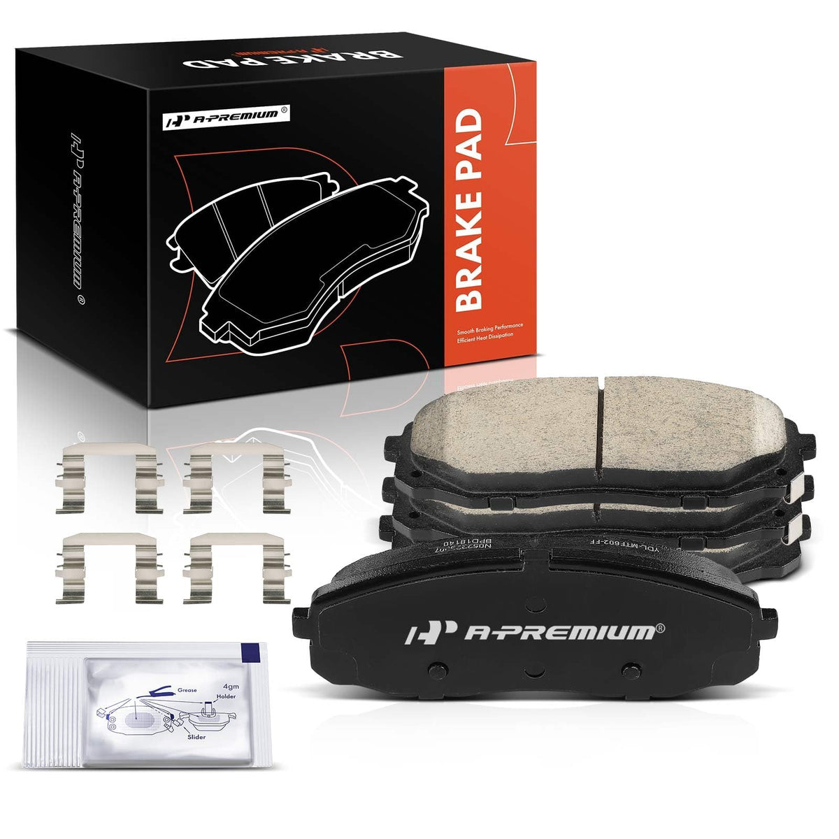 A-Premium Front Ceramic Brake Pads Compatible with Kia