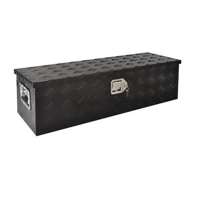 39 Inch Aluminum Heavy Duty Truck Bed Tool Box Black (39"X13"X10")
