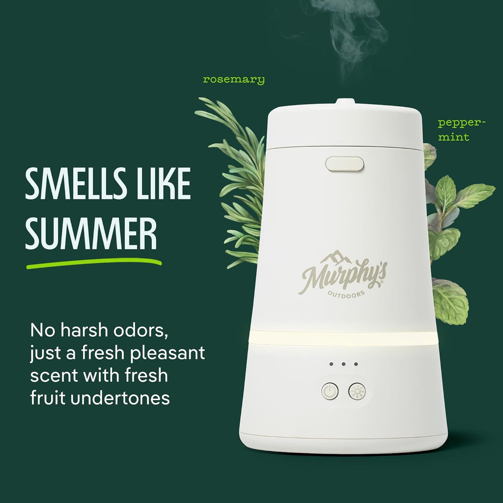 Mosquito Repellent Device, for Patio & Outdoor Use | Plant-based essential oils;flameless, USB-C rechargeable with
